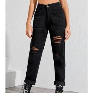Black Mom Jeans
